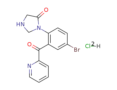 3-(2'-pyrido-2''-yl)-4'-bromophenyl-4-imidiazolidinone dihydrochloride