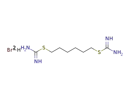 Molecular Structure of 63498-29-3 (Hexane diisothiourea dihydrobromide)