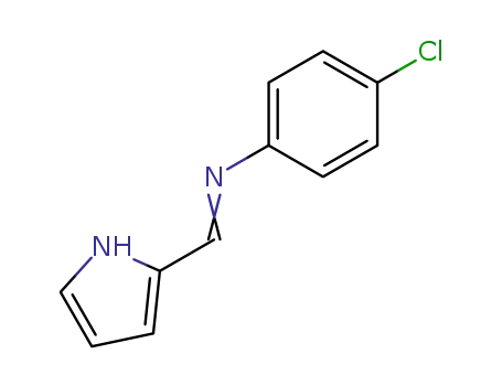 Molecular Structure of 51305-60-3 (Benzenamine, 4-chloro-N-(1H-pyrrol-2-ylmethylene)-)