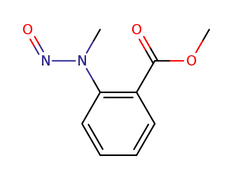 Molecular Structure of 68061-82-5 (methyl 2-(methyl(nitroso)amino)benzoate)