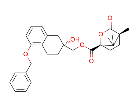 (-)-(1S,4R)-camphanic acid [((2R)-5-benzyloxy-2-hydroxy-1,2,3,4-tetrahydronaphth-2-yl)methyl]ester