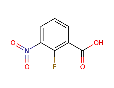 Molecular Structure of 317-46-4 (2-FLUORO-3-NITROBENZOIC ACID)