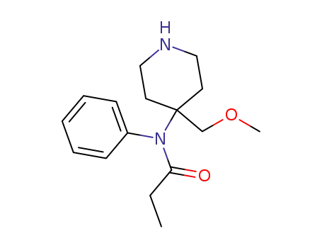 Molecular Structure of 61086-18-8 (N-[4-(methoxymethyl)piperidin-4-yl]-N-phenylpropionamide)