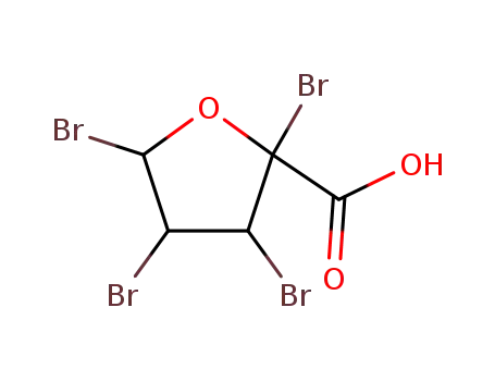 Molecular Structure of 89284-17-3 (2,3,4,5-tetrabromo-tetrahydro-furan-2-carboxylic acid)