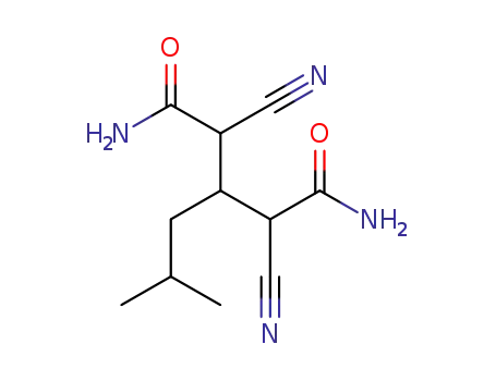 Molecular Structure of 185815-56-9 (2,4-Dicyano-3-(2-Methylpropyl)-pentanediaMide)