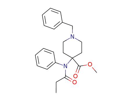 methyl 1-benzyl-4-[(propionyl)phenylamino]piperidine-4-carboxylate