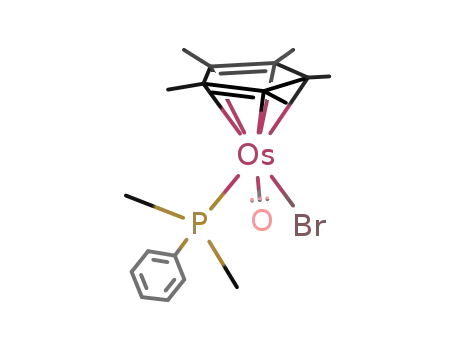 Molecular Structure of 107087-80-9 ({(η5-C5Me5)Os(CO)(PMe2Ph)Br})
