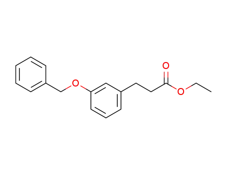 Molecular Structure of 75849-10-4 (ethyl 3-<3-(benzyloxy)phenyl>propanoate)