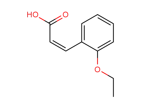 Molecular Structure of 38624-46-3 (o-ethoxy-cis-cinnamic acid)