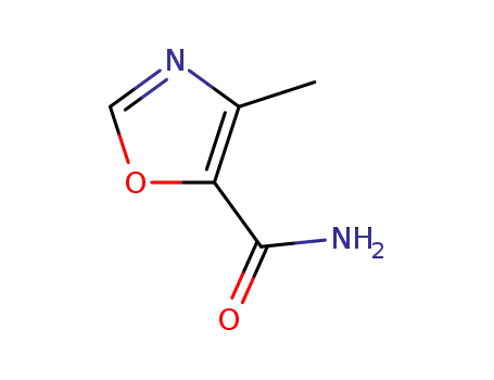 Molecular Structure of 4866-00-6 (4-METHYL-OXAZOLE-5-CARBOXYLIC ACID AMIDE)