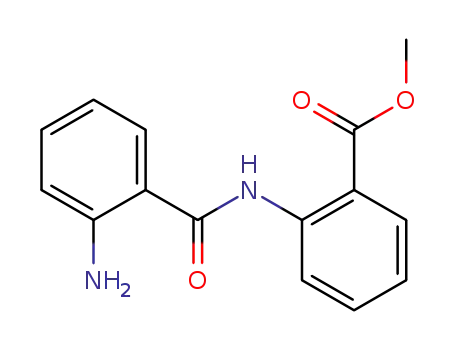 Molecular Structure of 49854-16-2 (Benzoic acid, 2-[(2-aminobenzoyl)amino]-, methyl ester)