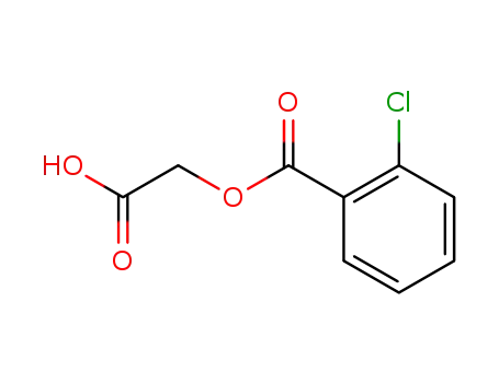 Molecular Structure of 98386-19-7 (Benzoic acid, 2-chloro-, carboxymethyl ester)