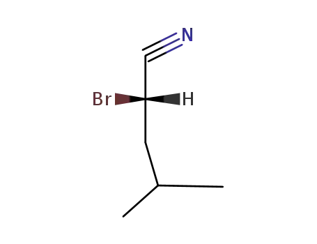 (2S)-2-bromo-4-methylpentanenitrile