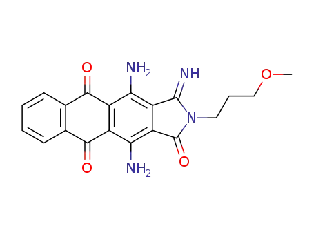 4,11-ジアミノ-2,3-ジヒドロ-3-イミノ-2-(3-メトキシプロピル)-1H-ナフト[2,3-f]イソインドール-1,5,10-トリオン
