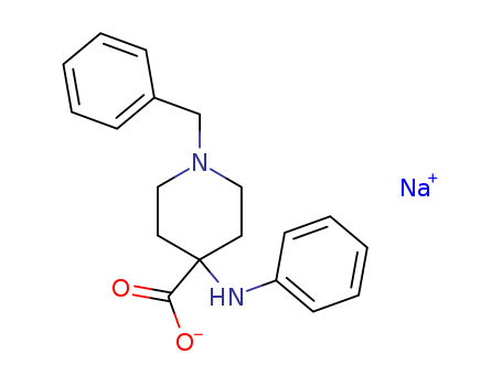 Sodium 1-benzyl-4-(phenylamino)piperidine-4-carboxylate