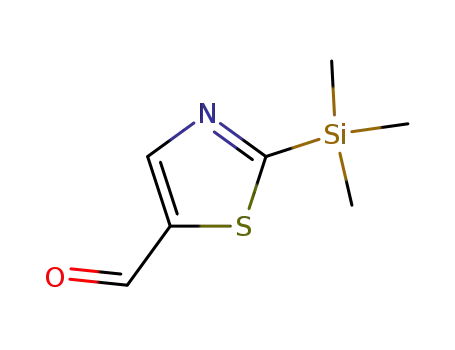 5-Thiazolecarboxaldehyde, 2-(trimethylsilyl)-