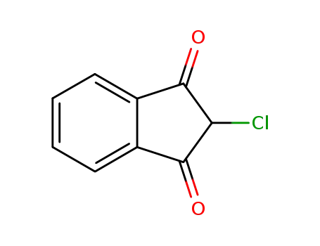 Molecular Structure of 876-84-6 (1H-Indene-1,3(2H)-dione, 2-chloro-)