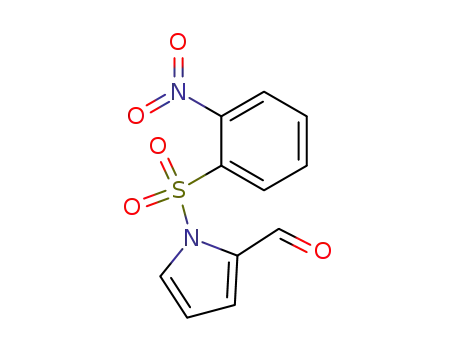 Molecular Structure of 54254-38-5 (1-[(2-NITROPHENYL)SULFONYL]-1H-PYRROLE-2-CARBALDEHYDE)