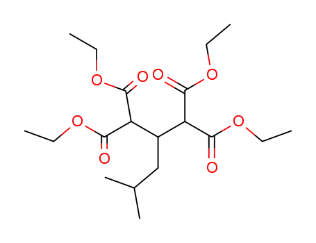 Molecular Structure of 102710-09-8 (2-isobutyl-propane-1,1,3,3-tetracarboxylic acid tetraethyl ester)