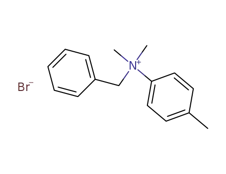 Molecular Structure of 97788-15-3 (Benzenemethanaminium, N,N-dimethyl-N-(4-methylphenyl)-, bromide)