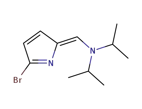 Molecular Structure of 121643-36-5 (2-Bromo-6-diisopropylamino-1-azafulvene)