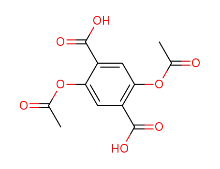 Molecular Structure of 28784-75-0 (2,5-diacetoxy-1,4-benzenedicarboxylic acid)