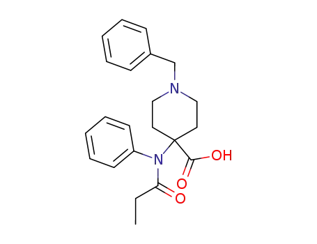 1-BENZYL-4-(PHENYL-PROPIONYL-AMINO)-4-CARBOXY-PIPERIDINE