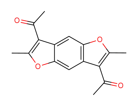 Molecular Structure of 109600-63-7 (3,7-Diacetyl-2,6-dimethyl-benzo[1,2-<i>b</i>;4,5-<i>b'</i>]difuran)