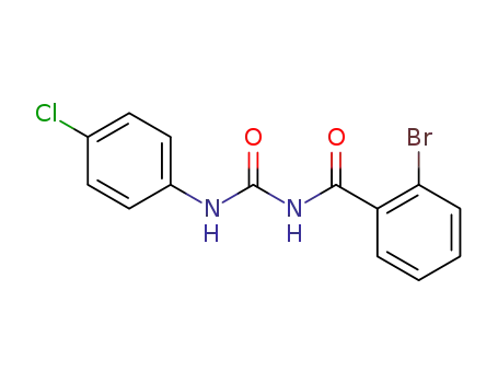 Molecular Structure of 107485-55-2 (1-(2-bromobenzoyl)-3-(4-chlorophenyl)urea)