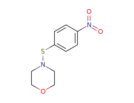 Molecular Structure of 40208-36-4 (Morpholine, 4-[(4-nitrophenyl)thio]-)