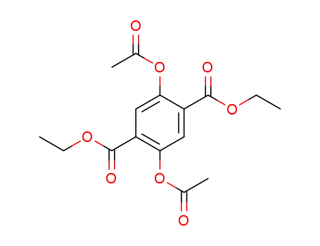 Molecular Structure of 343923-79-5 (2,5-diacetoxy-terephthalic acid diethyl ester)