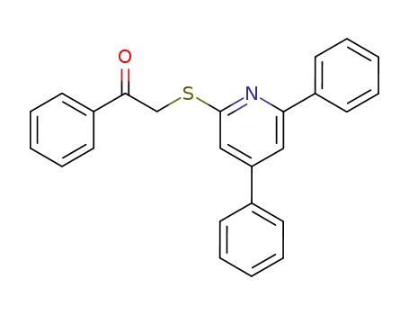 Molecular Structure of 96938-17-9 (4,6-diphenyl-2-phenacylthiopyridine)
