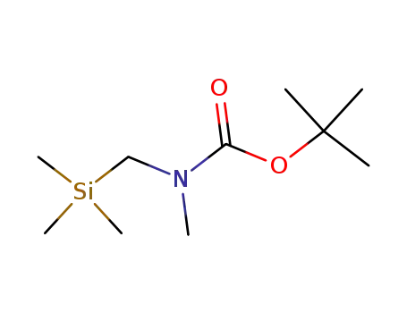 Molecular Structure of 123387-70-2 (Carbamic acid, methyl[(trimethylsilyl)methyl]-, 1,1-dimethylethyl ester)