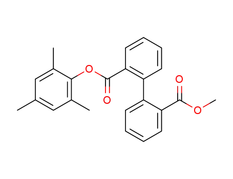 Molecular Structure of 128499-37-6 (Mesityl methyl biphenyl-2,2'-dicarboxylate)