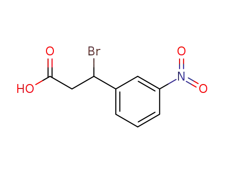 Molecular Structure of 5411-60-9 (3-bromo-3-(3-nitrophenyl)propanoic acid)