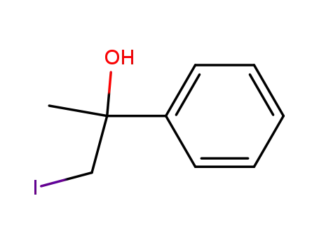 Molecular Structure of 60212-12-6 (Benzenemethanol, a-(iodomethyl)-a-methyl-)