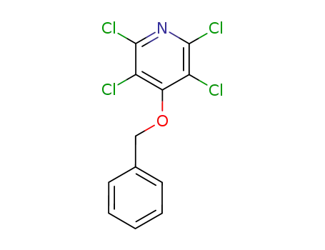 Molecular Structure of 86816-07-1 (Pyridine, 2,3,5,6-tetrachloro-4-(phenylmethoxy)-)