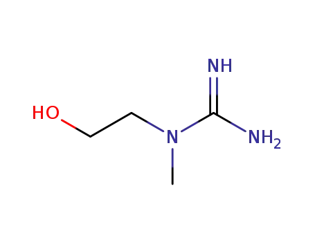 Molecular Structure of 13429-32-8 (N-(2-hydroxyethyl)-N-methylguanidine)