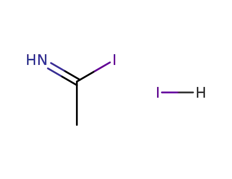 Molecular Structure of 92276-99-8 (acetimidoyl iodide; hydriodide)