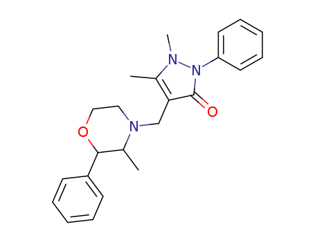 3H-Pyrazol-3-one,1,2-dihydro-1,5-dimethyl-4-[(3-methyl-2-phenyl-4-morpholinyl)methyl]-2-phenyl-