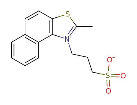 Molecular Structure of 3176-77-0 (2-METHYL-1-(3-SULFOPROPYL)NAPHTHO[1,2-D]THIAZOLIUM INNER SALT)