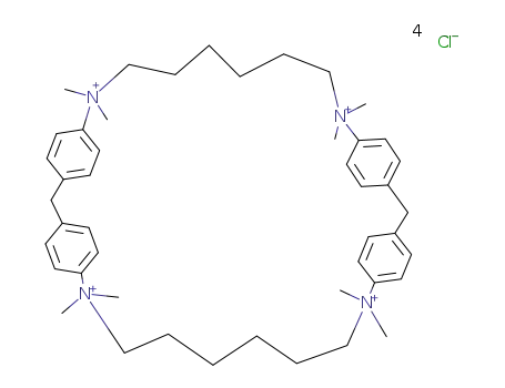 7,7,14,14,24,24,31,31-Octamethyl-7,14,24,31-tetraazoniapentacyclo(30.2.2.23,6.215,18.220,23)dotetraconta-3,5,15,17,20,22,32,34,35,37,39,41-dodecaene tetrachloride