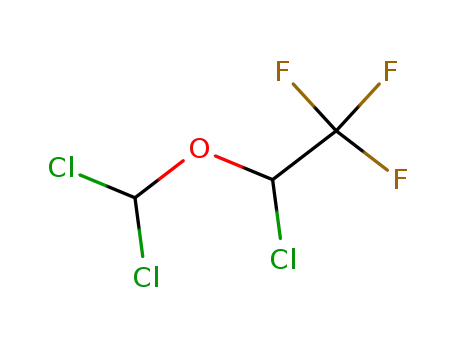 Molecular Structure of 26644-88-2 (1-Chlor-2,2,2-trifluorethyl-dichlormethylether)