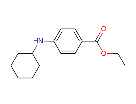 Molecular Structure of 102004-72-8 (ETHYL 4-(CYCLOHEXYLAMINO)BENZOATE)