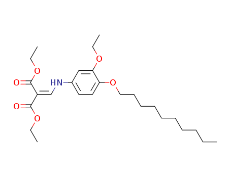 Propanedioic acid,2-[[[4-(decyloxy)-3-ethoxyphenyl]amino]methylene]-, 1,3-diethyl ester