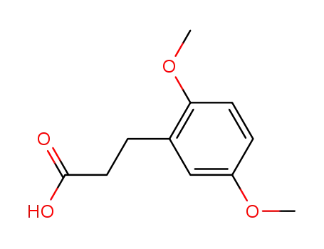 Molecular Structure of 10538-49-5 (3-(2,5-DIMETHOXYPHENYL)PROPIONIC ACID)
