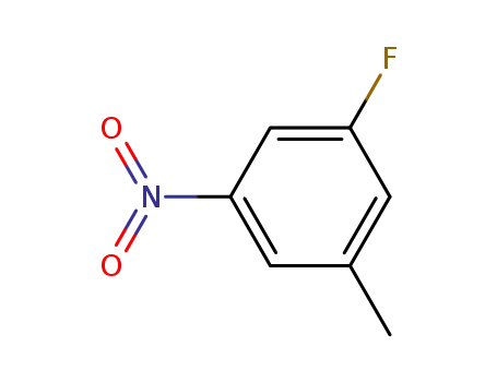 Molecular Structure of 499-08-1 (3-Fluoro-5-nitrotoluene)