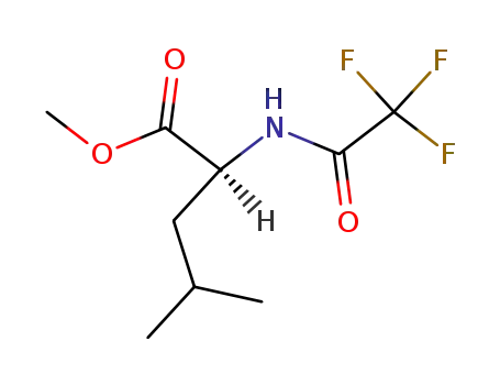 Molecular Structure of 1115-39-5 (N-Trifluoroacetyl-L-leucine  methyl  ester)