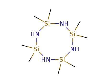 Molecular Structure of 1020-84-4 (OCTAMETHYLCYCLOTETRASILAZANE)