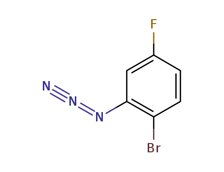 Molecular Structure of 909274-50-6 (2-azido-1-bromo-5-fluorobenzene)